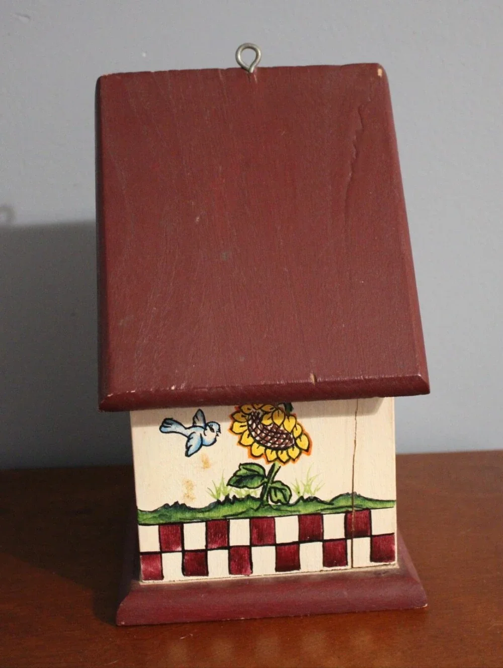 Home Tweet Home Sunflower Birdhouse Wall Decor - Brown & Yellow Vintage